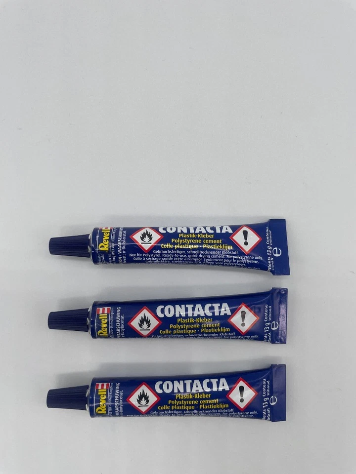Greenhills Revell Contacta Glue Gel Glue 13g x 3 - NEW - RPC047