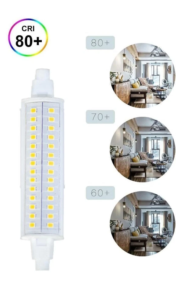 Diodesy 4PK J TYPE Double Long LED Light Bulb, 3000K, 10W, 75W, R7S 1100LM, 120V - Image 4 of 4