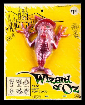 New Vintage 1967 Wizard of Oz WITCH Oily Jiggler Rubber Russ