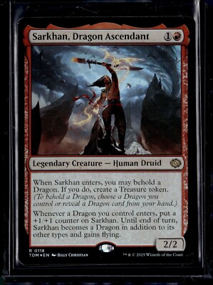 Sarkhan, Dragon Ascendant - 118 - Foil - TDM - NM - MTG Magic the ...
