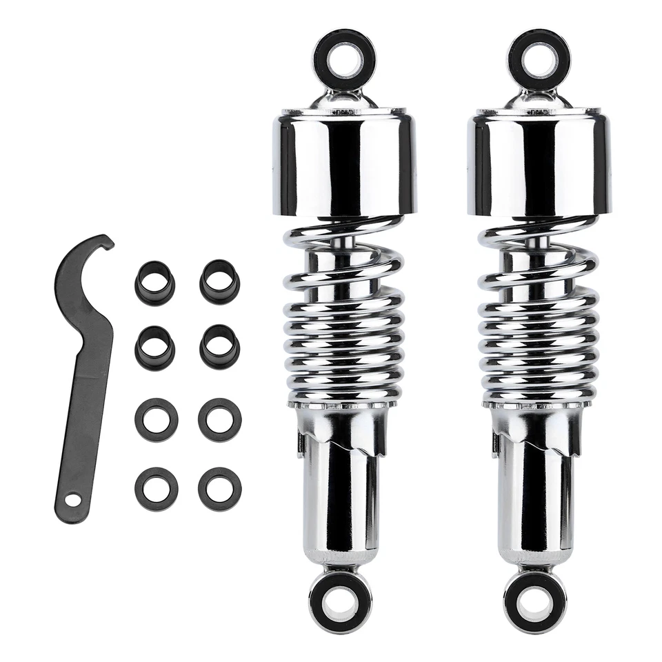 Amortiguadores traseros de 10,5" para Harley Touring Road King Electra Street Glide Foto 2 de 4
