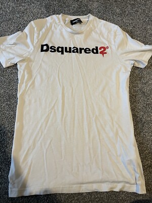 Boys Dsquared2 T Shirt White age 14 excellent UK