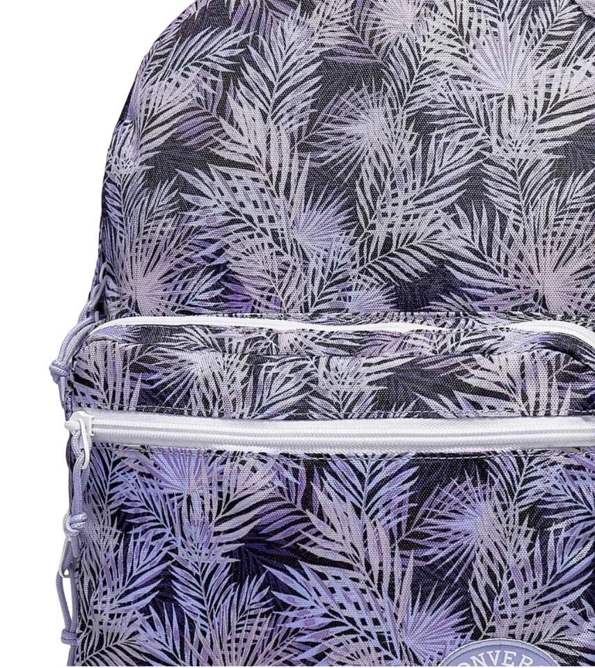 Mochila Converse Unisex Go 2 Palma Púrpura Laptop Bolsillos con Cremallera 10019901-A15 Foto 3 de 4