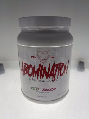 SPITFIRE LABS ABOMINATION MONSTER PRE-WORKOUT Yeti Blood Watermelon Slushy