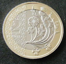 2025 NATIONAL FLOWERS TWO £2 POUND COIN BRILLIANT UNCIRCULATED BU - In stock
