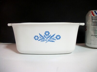 Corningware Blue Cornflower Casserole  P4 1 1/2 Qt  Meat Loaf  No lid