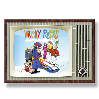 WACKY RACES Classic TV 3.5 inches x 2.5 inches Steel Cased FRIDGE ...