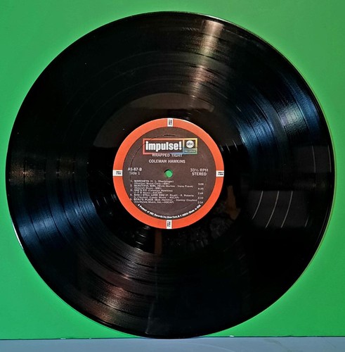COLEMAN HAWKINS WRAPPED TIGHT JAZZ RECORD STEREO 1ST PRESS - Picture 4 of 5