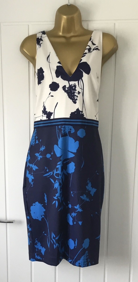 TED BAKER Tillia Bluebell Bodycon Strap Dress UK12 Insta Stunning NEW eBay