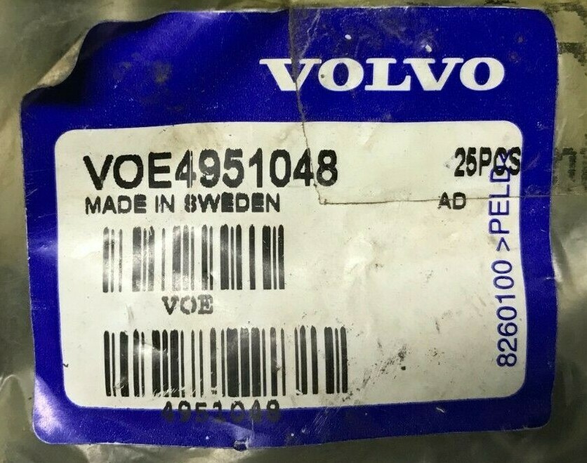 4951048 GENUINE Volvo PIPE TUBE QTY of 2 Ingersoll Rand
