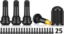 25 Tire Valve Stems Rubber Atv Utv Polaris Kawasaki Honda Mower Golf Cart Tr413