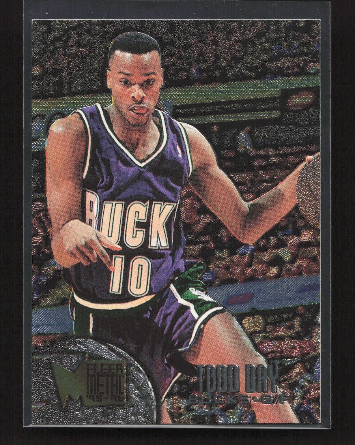 1995-96 Fleer Metal Todd Day #62 Milwaukee Bucks