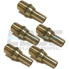  10 PACK 1/2 SWIVEL HOSE BARB X 1/2 MALE NPT Brass Pipe Fitting Gas Fuel Water