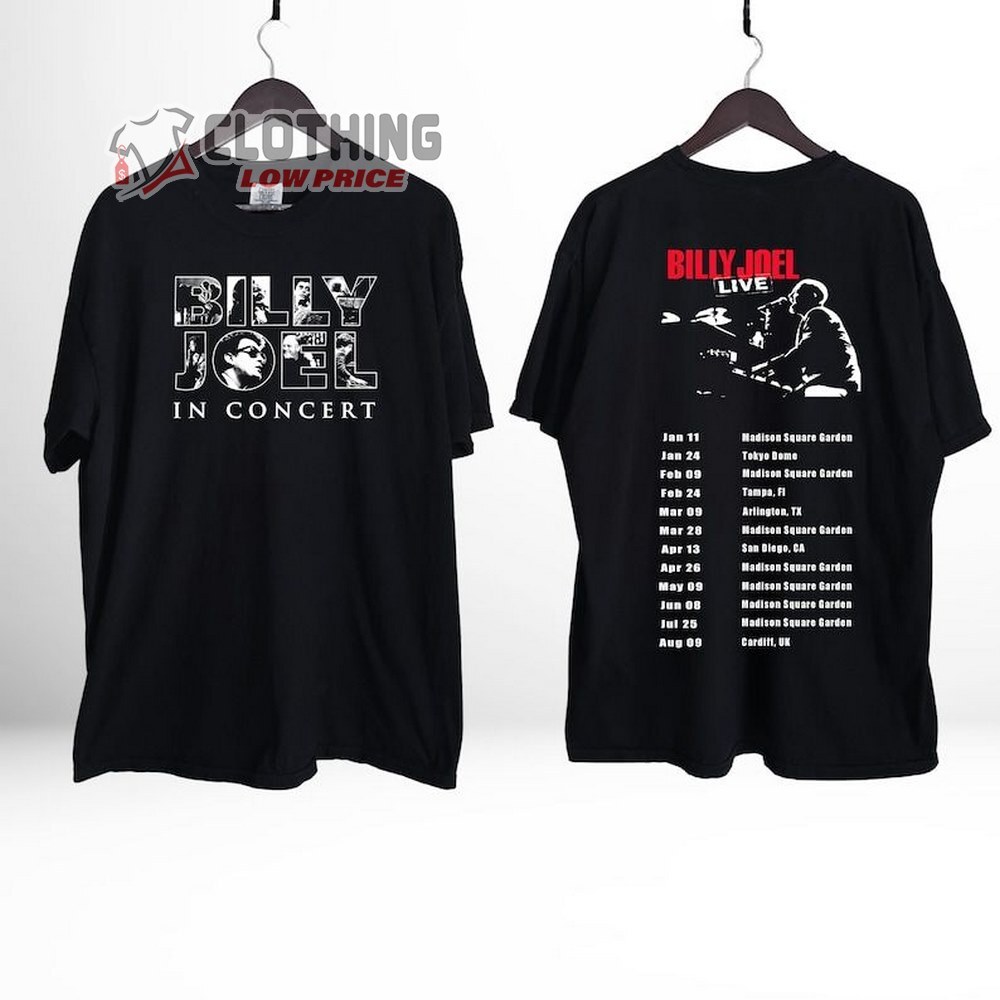 BILLY JOEL IN CONCERT 2024 MUSIC TOUR T-SHIRT