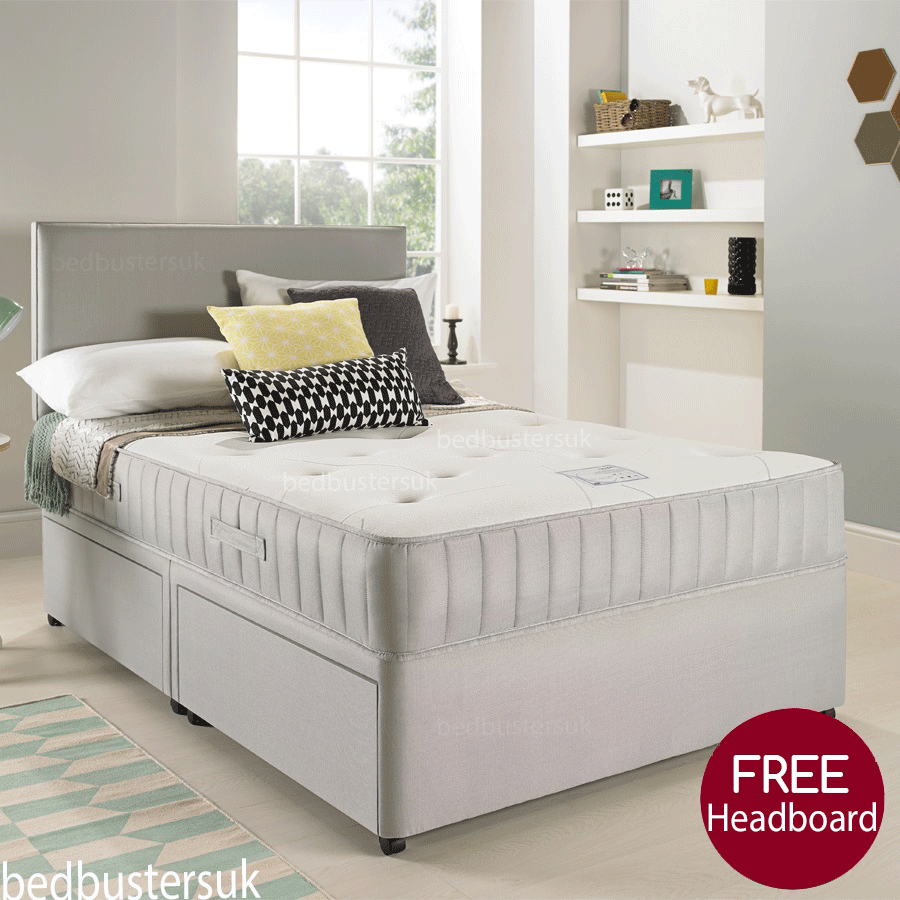 Suede Divan Bed Set Memory Mattress Headboard 3ft 4ft 4ft6 Details About Suede Divan Bed Set Memory Mattress Headboard 3ft 4ft 4ft6 Double 5ft
