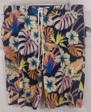 No Boundaries Men's Turks  Caicos Swim Boardshorts Trunks size 28 Tropical