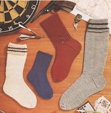 Vintage Knitting Pattern For Socks     (641)
