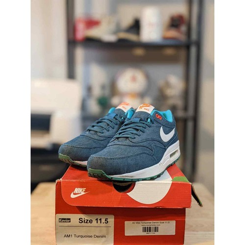 Nike Air Max 1 Turquoise Denim Size 11 