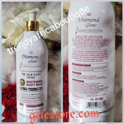 AUTHENTIC Gcc DIAMOND GLOW BODY MILK. 3riple FAST whitening Lotion