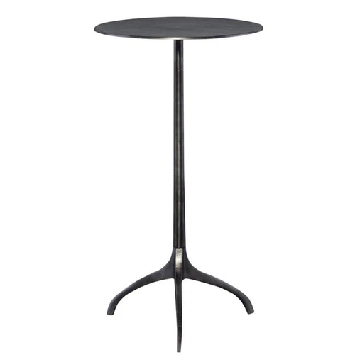 Uttermost Beacon Contemporary Aluminum Accent Table in Antique Nickel - Picture 1 of 4