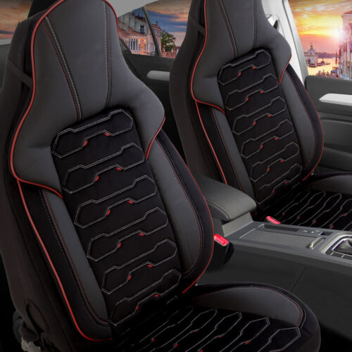 Autositzbezüge passend für Mazda 6 in Schwarz Rot Pilot - Bild 1 von 13