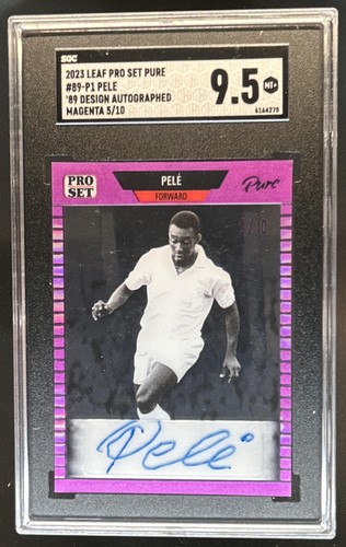 2023 Leaf Pro Pure Pele Magenta '89 Design Auto Autograph #5/10 SGC 9.5
