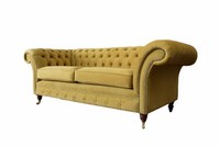 Chesterfield Sofa 3 Sitz Design Couch Dreisitzer Luxus MöBel Stil Textil