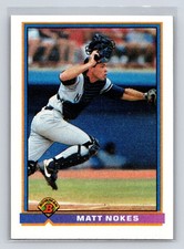 1991 Bowman #164 Matt Nokes New York Yankees Baseball Card