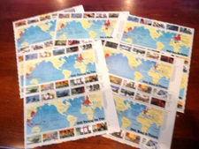 WORLD WAR II 1941-1945 US MNH VF Complete Set Of 5 Sheets US Postage 100 Stamps