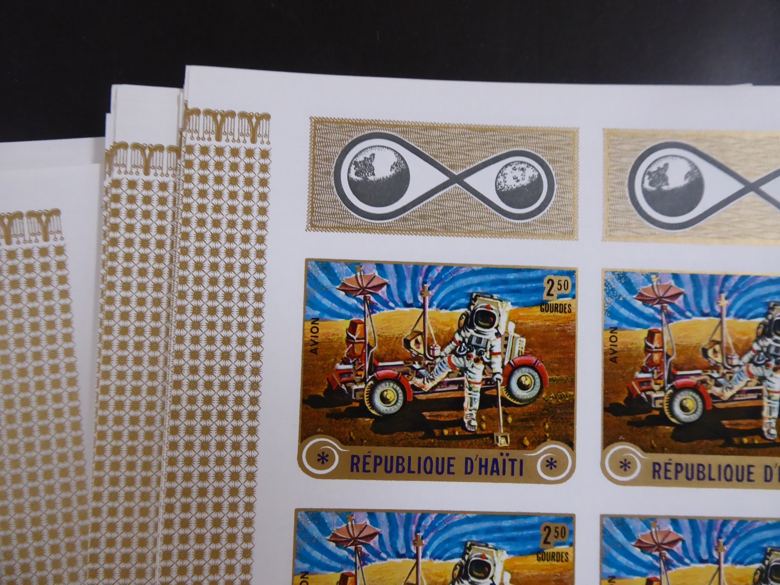 HAITI, imperforated  Cinderella space stamps, the "SIEGER" archive, GIGANTIC!