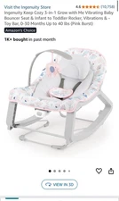 Ingenuity 3 In 1 Keep Cozy Vibrating Baby Bouncer and Rocker - Starburst