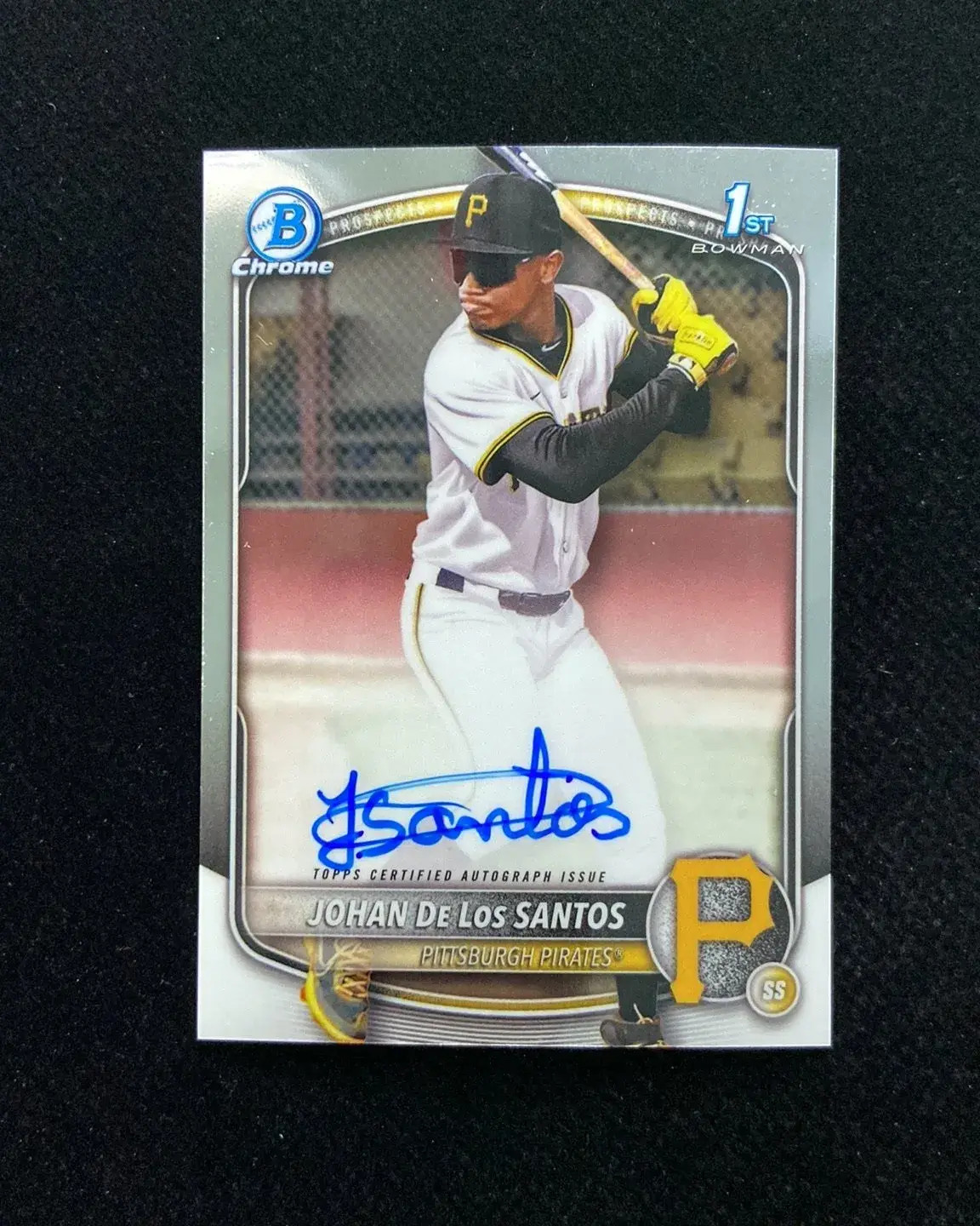 2025 Topps Bowman Chrome Prospect #CPA-JDLS Johan De Los Santos 1st Auto -QI95