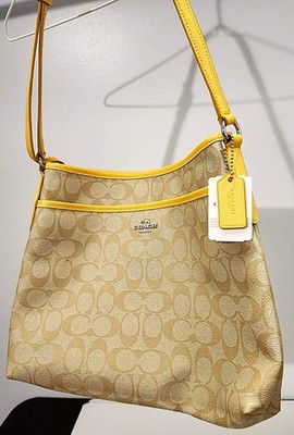 COACH ボディバッグ ブラウン/イエロー Coach Jamie Camera Bag In Signature Canvas | Brixton Baker
