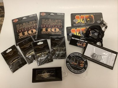 Harley Davidson 110th Anniversary Lot Of 11 Different Items (See Description)