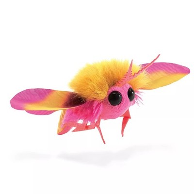 Folkmanis Handpuppe Mini Rosa Ahornmotte / Mini Rosy Maple Moth 8007