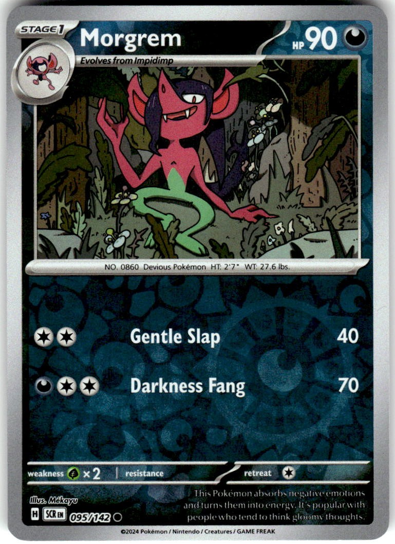 Morgrem 95/142 Common Stellar Crown Pokemon Reverse Holo NM/M