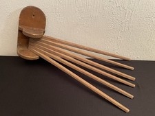 Vintage Wood Clothes Drying Rack Wall Mount Dryer Rustic Primitive Stand 25”