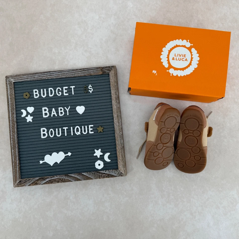 NUEVO EN CAJA Zapatos Livie & Luca Naviglio Caramelo Talla 5 Niño Pequeño Foto 3 de 4