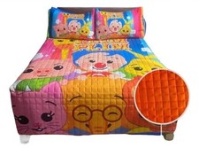 Juego de edredón de cama completa Payaso Plim con 2 fundas de almohada reversibles vendedor de EE. UU.