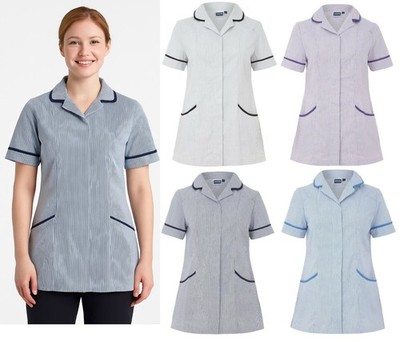Krankenschwestern Tunika Kleid Uniform Peeling Top Krankenschwester Krankenhaus Gesundheitswesen Damen Frauen NHS