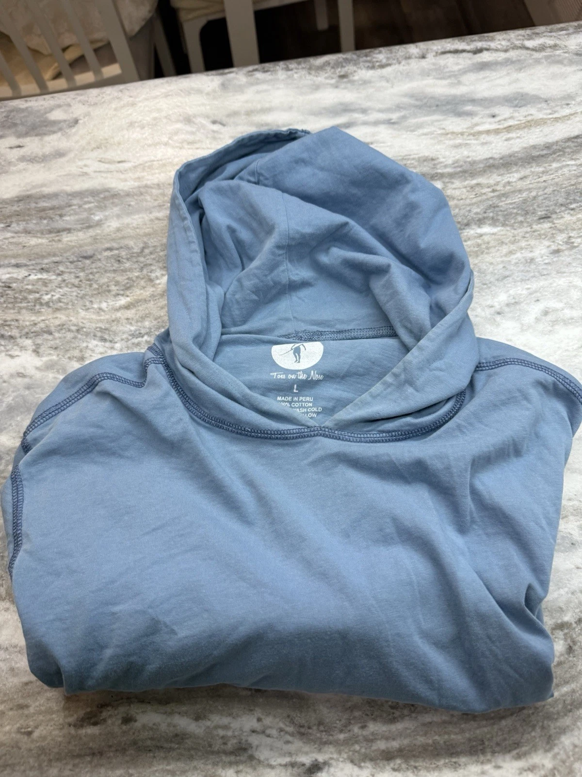 VETEMENTS Felpa con cappuccio Toes on the Nose manica lunga uomo taglia M grigia leggera surfista usata in ottime condizioni