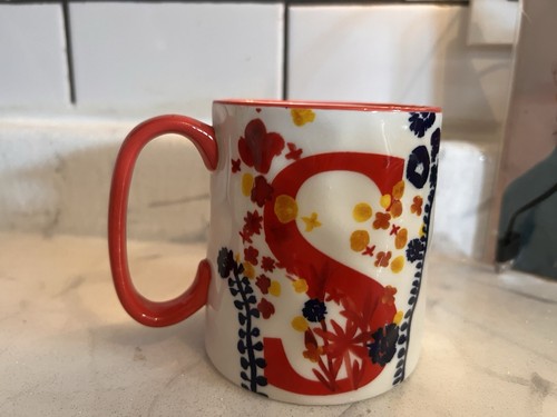 10 Strawberry Street Artisan Collection Monogram Initial ‘’S’’ Coffee Mug 14 OZ. - Picture 1 of 3