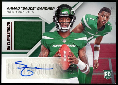 2022 Panini R&S ''Dress for Success'' #DS-AG Sauce Gardner AUTO RC #ed/99 -shew