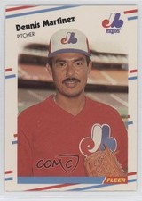 1988 Fleer Dennis Martinez #188 02uk