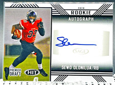 2020 Sage Hit Rookie Autographs | Sewo Olonilua Black Auto #A33 | Dallas Cowboys
