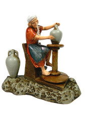 Scena Vasaio Landi Moranduzzo Cm 10 - Gruppi Pastori Presepe
