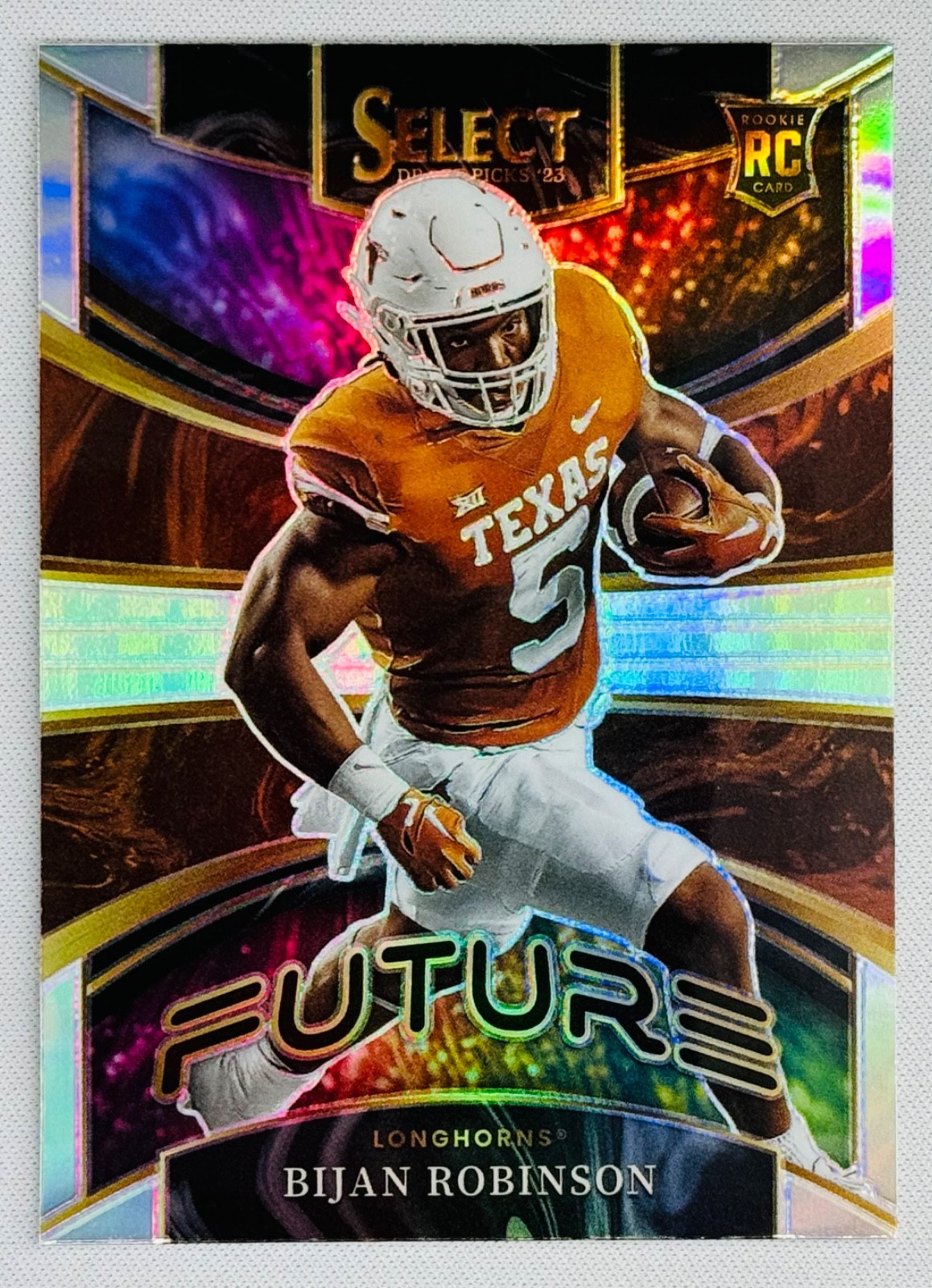 2023 Select Draft Picks Bijan Robinson Future Silver #FUT-8 RC Texas