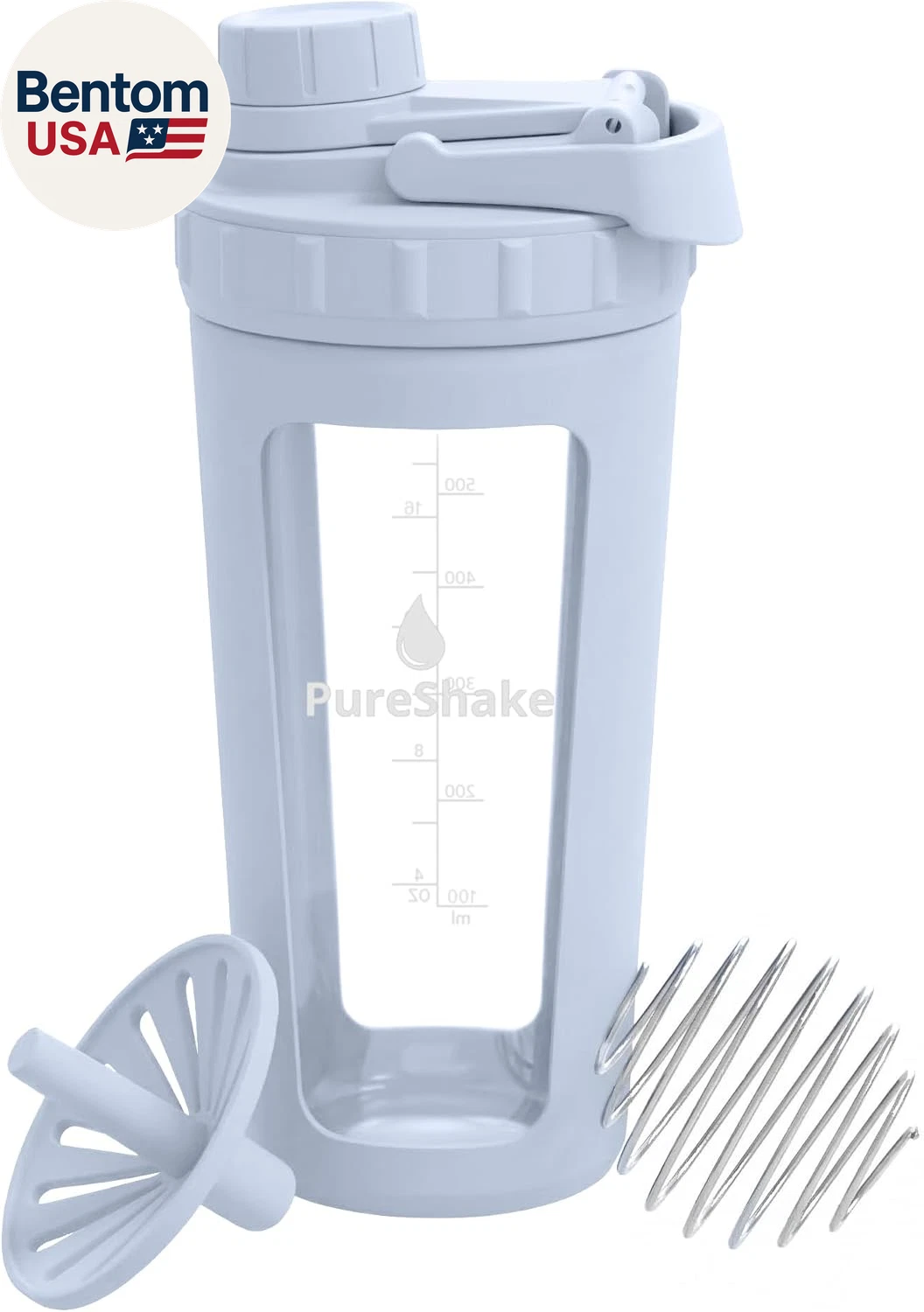Glass Shaker Bottle for Protein - Odorless, BPA Free, Leak-Proof - 20 OZ | Gradu
Opens in a new wind