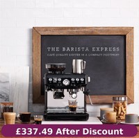 Sage The Barista Express SES875BKS Bean to Cup Coffee Machine Black Sesame-