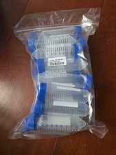 Plastic Centrifuge Tubes,50ml, Conical Bottom, Graduated Marks, Blue Screw Caps